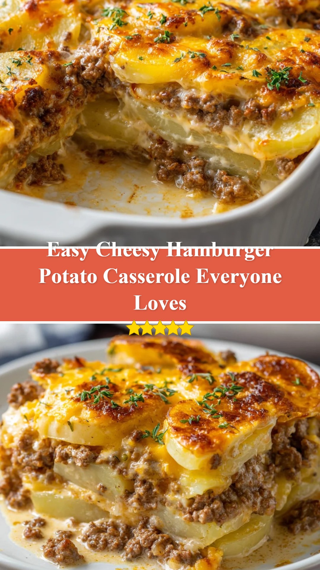 Cheesy Hamburger Potato Casserole