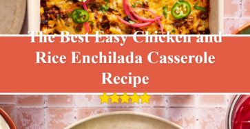 Easy Chicken and Rice Enchilada Casserole