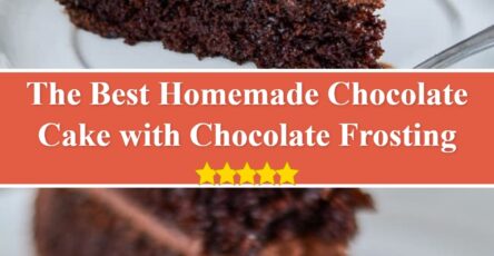 Homemade Chocolate Cake with Chocolate Frosting