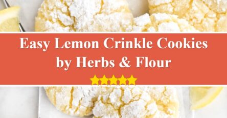 Lemon Crinkle Cookies - Herbs & Flour
