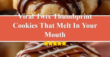 Twix Thumbprint Cookies